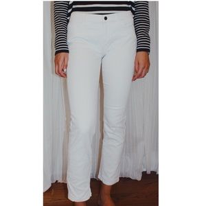 RALPH LAUREN straight leg white jeans